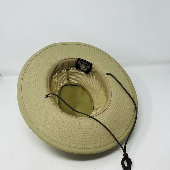 Henschel Men's Aussie Mesh Breezer Hat Khaki Medium - Picture 5 of 6